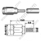 Crimpo masculino SSMA para el conector RG174 RF